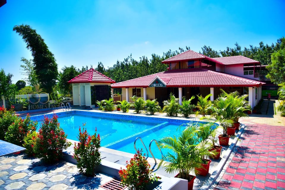 Property building, Pool view, Swimming pool