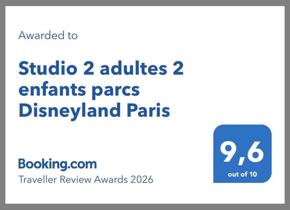 Studio 2 adultes 2 enfants parcs Disneyland Paris Apartment in Île-de-France