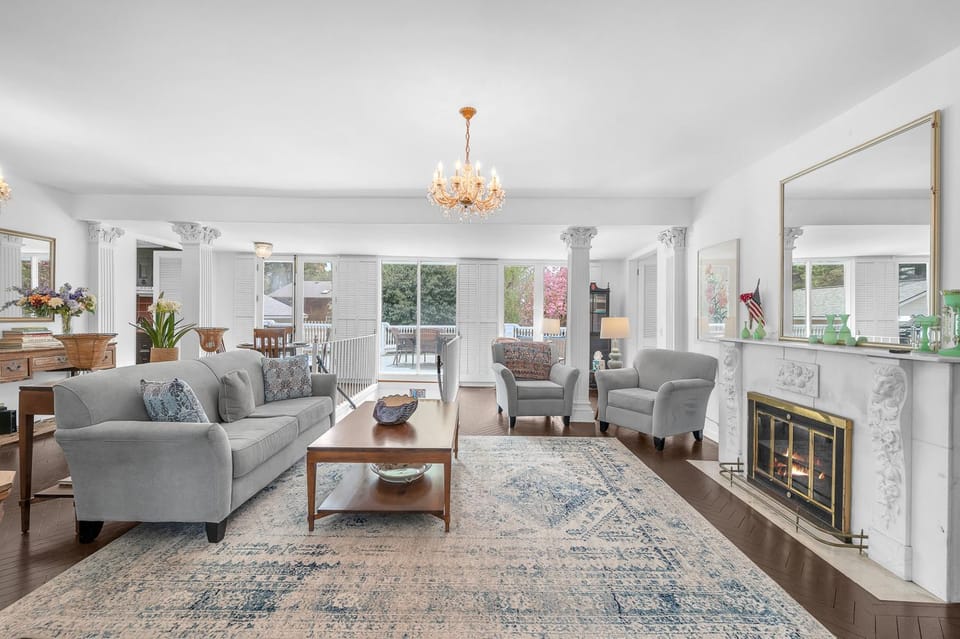 Living room, Seating area, fireplace, furniture