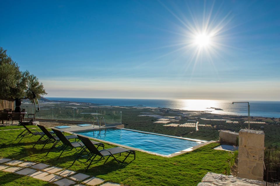 Swimming pool, Sunset