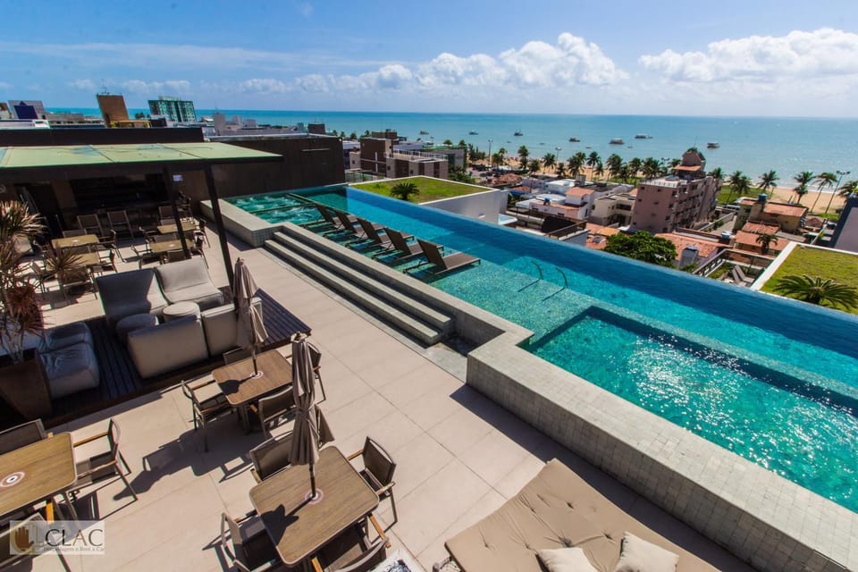 Balcony/Terrace, Pool view, Sea view