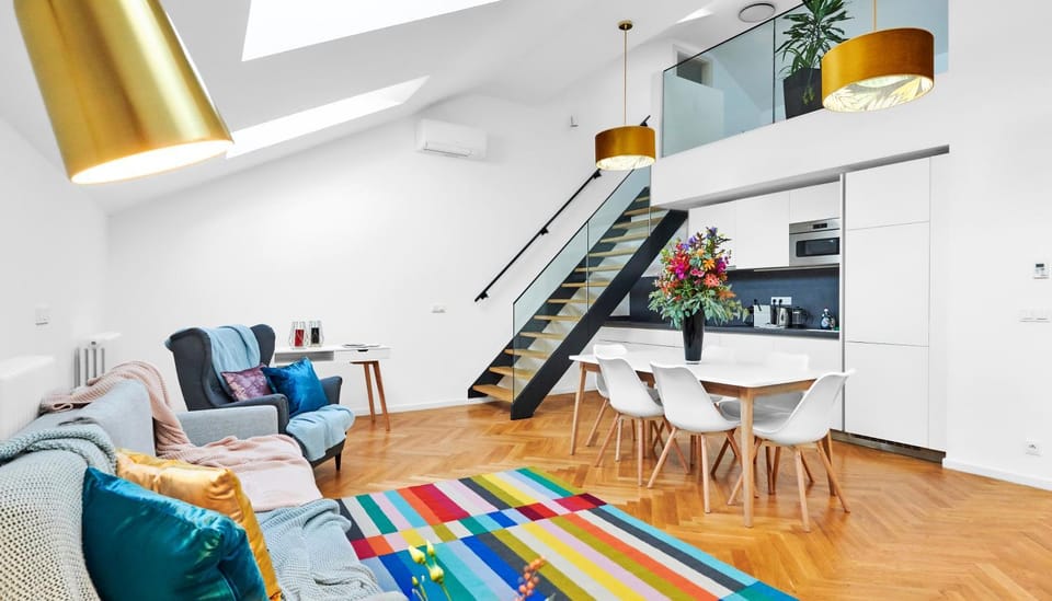 Living room, Seating area, Dining area