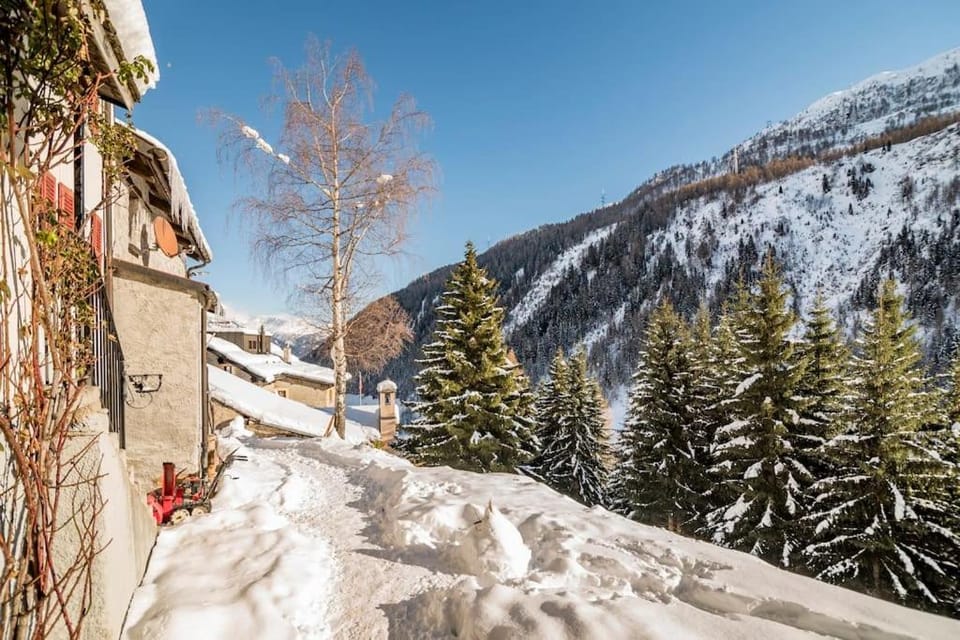 Day, Natural landscape, Winter, Mountain view