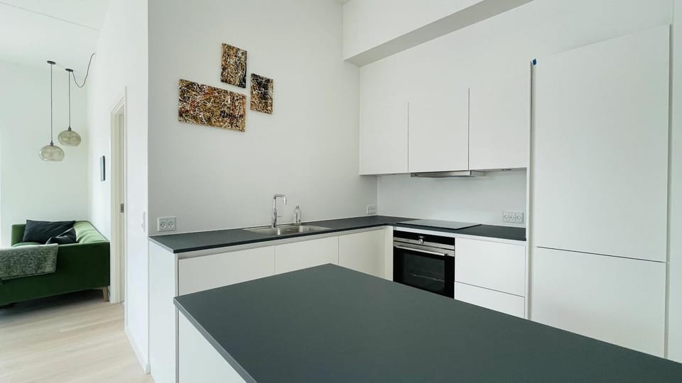 Kitchen or kitchenette, Living room, Dining area