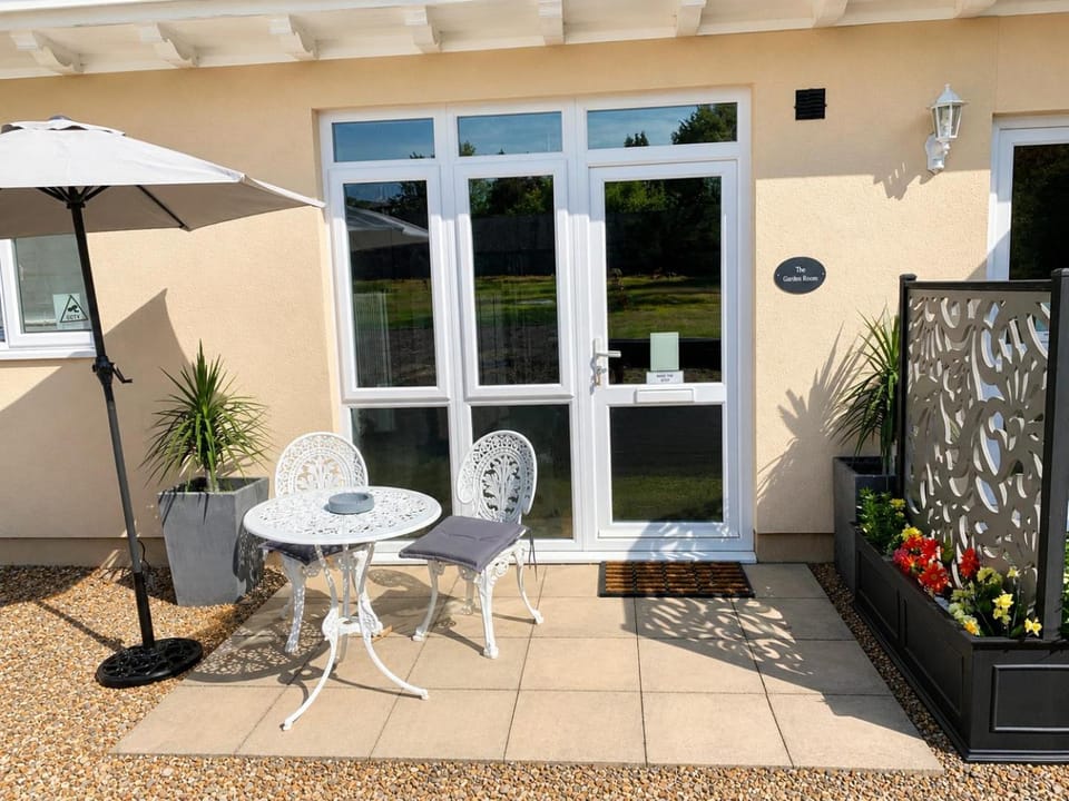 Property building, Patio, Garden view