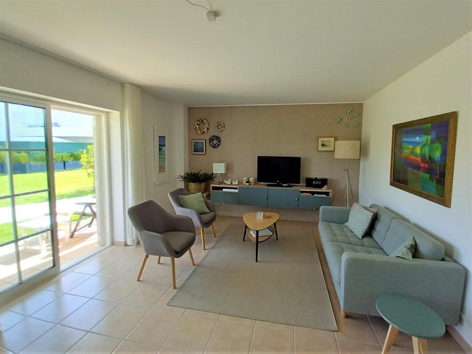Living room, Seating area, Garden view