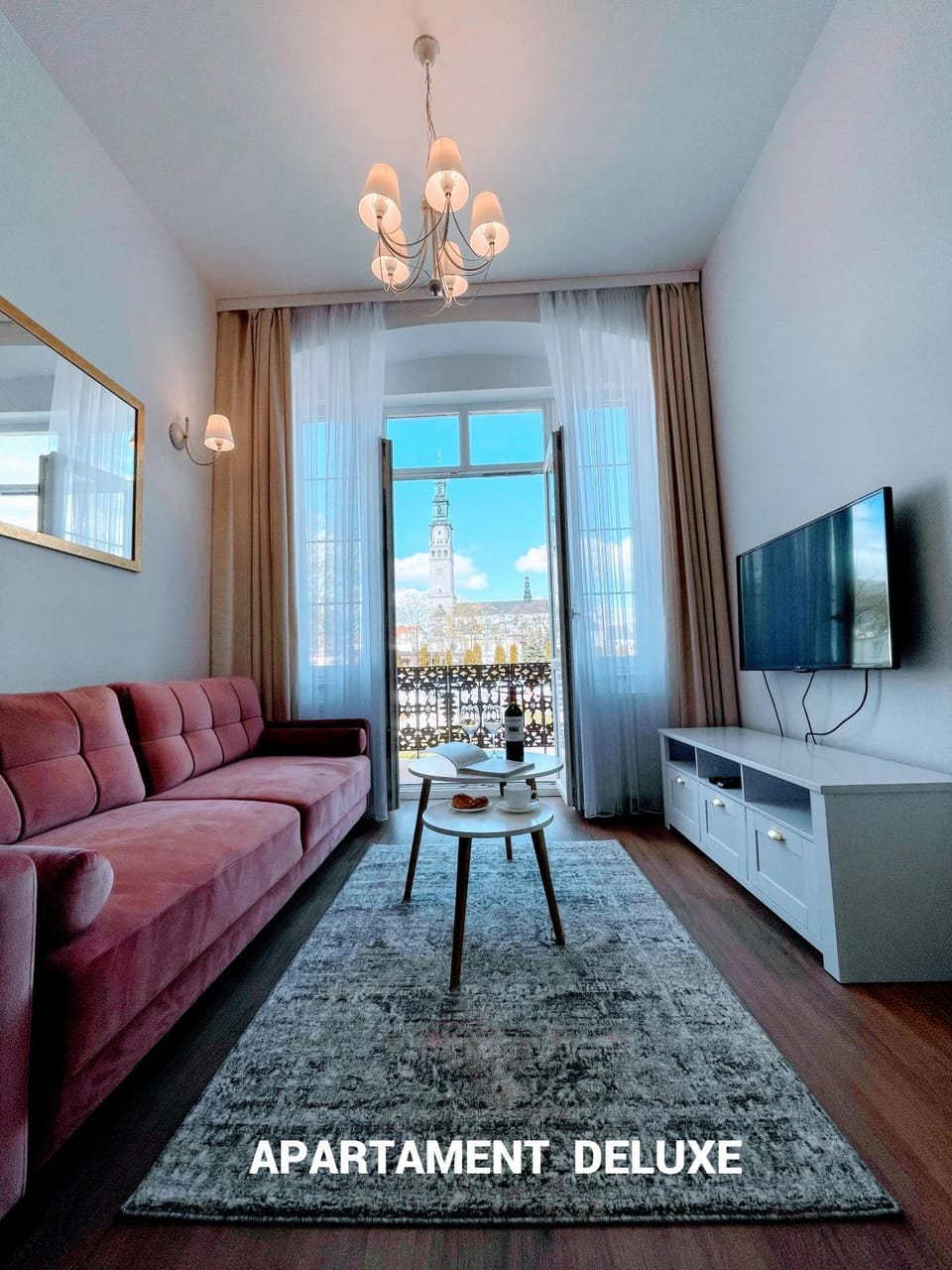 TV and multimedia, View (from property/room), Balcony/Terrace, Living room, Landmark view