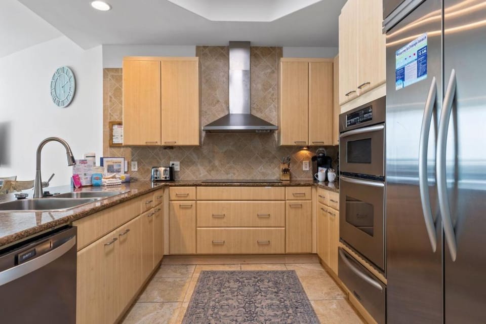 Kitchen or kitchenette, microwave, oven, stove, kitchen