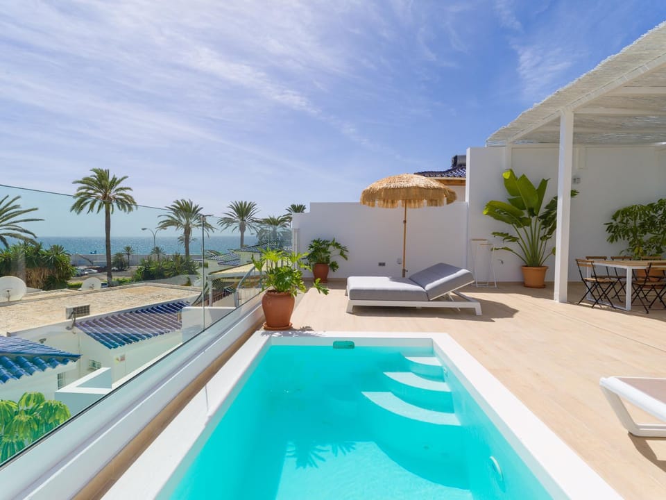 Pasitoblanco Porto Mare 44 Seaview Villa private heated pool House in Pasito Blanco