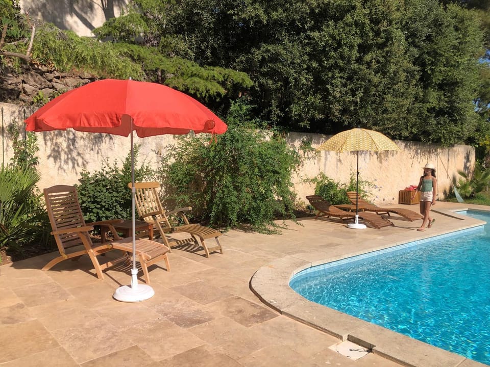 Day, Garden, Swimming pool, sunbed
