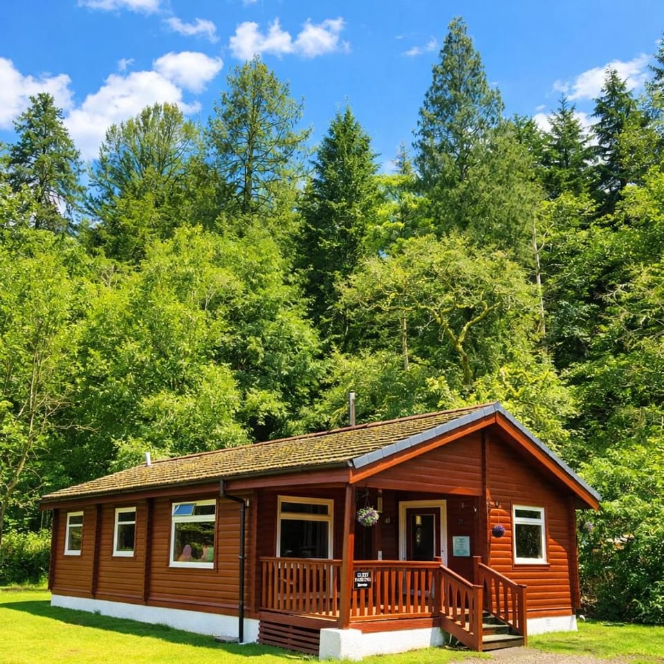 Antler Lodge Traditional Log Cabin Cabin in Scotland