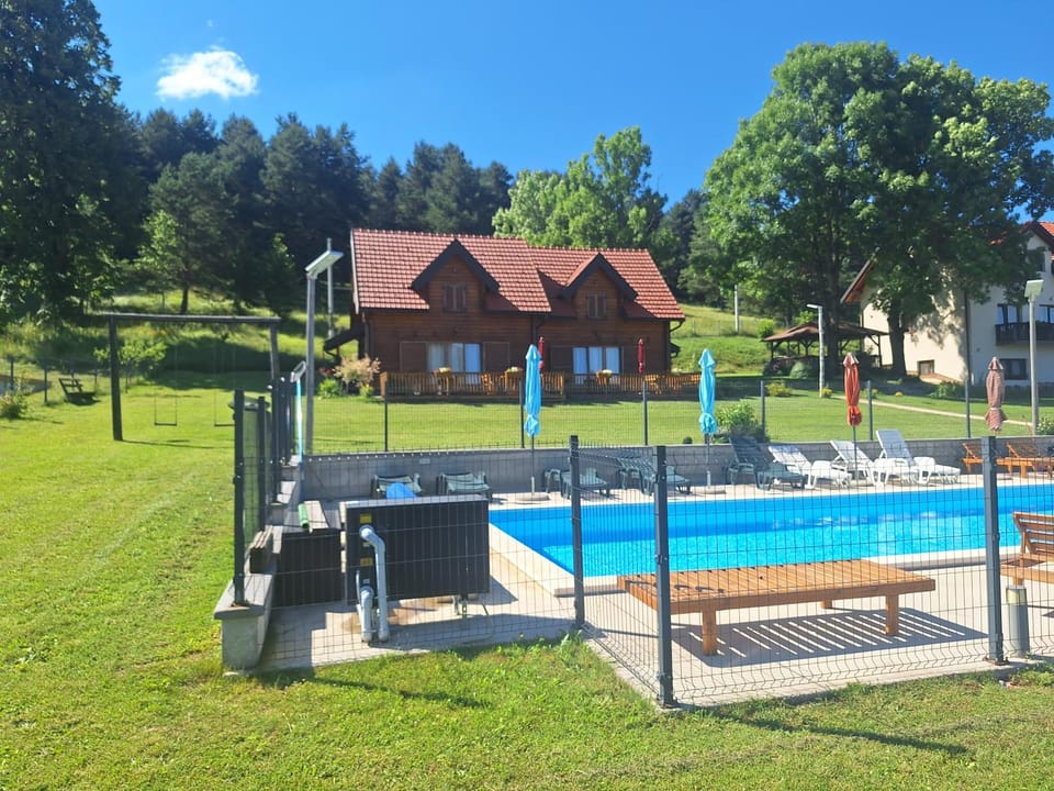 Property building, Pool view
