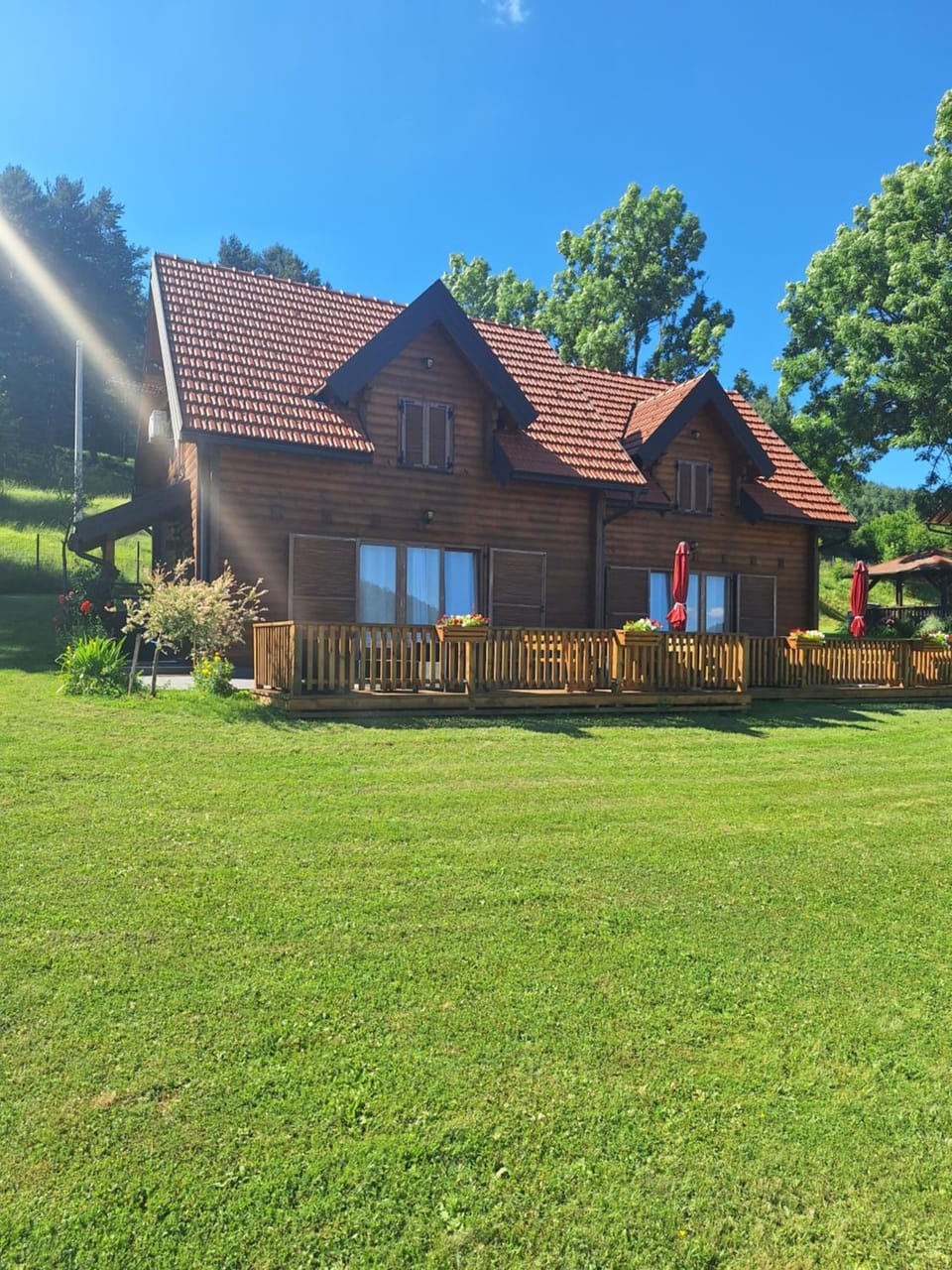 Property building, Garden view