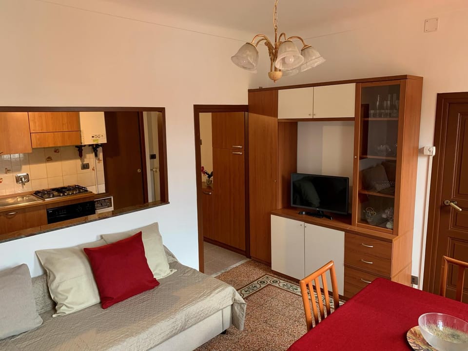Living room, kitchen