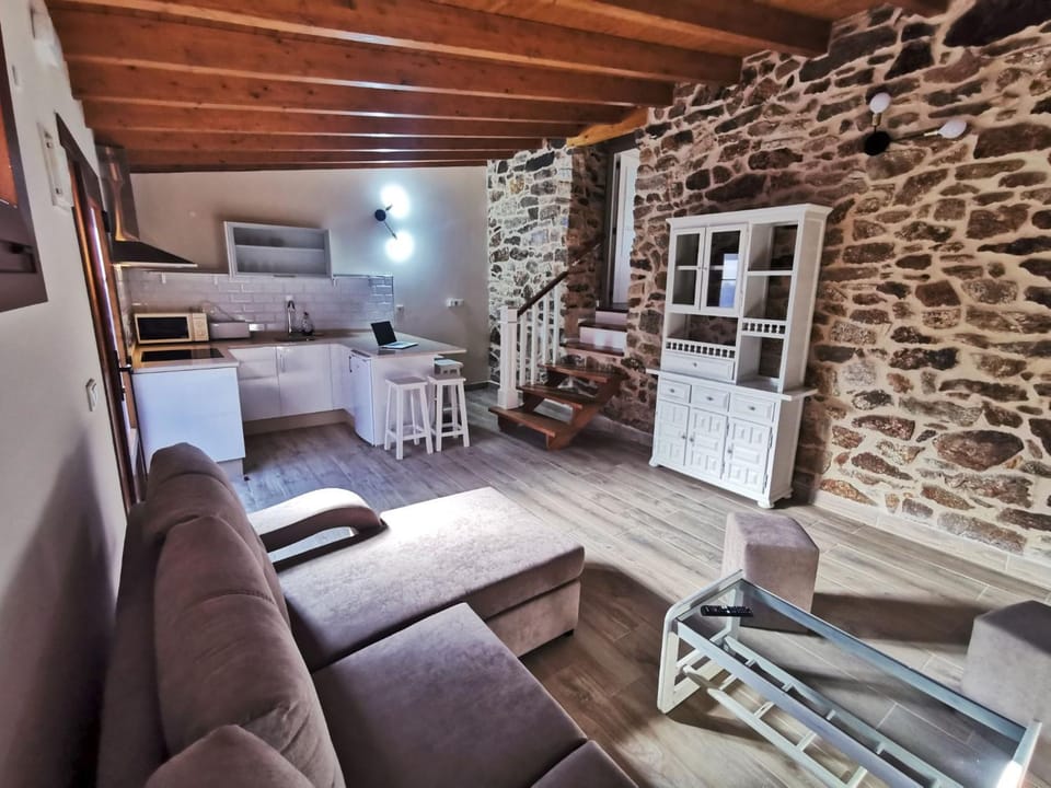 Living room, kitchen