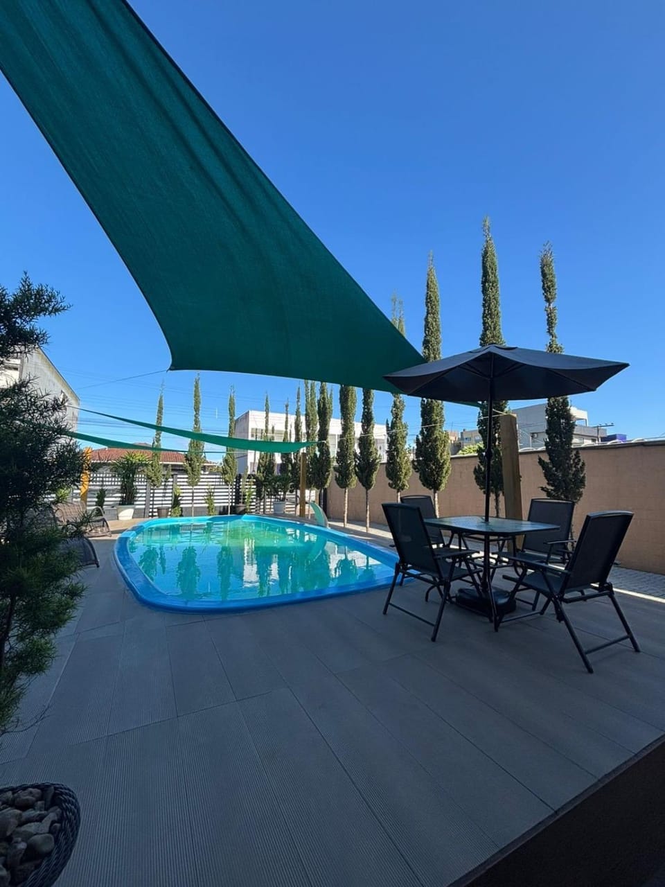 Garden, Pool view, Swimming pool, sunbed