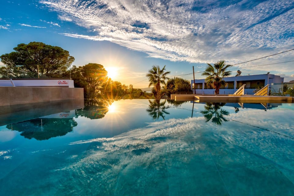 Swimming pool, Sunset
