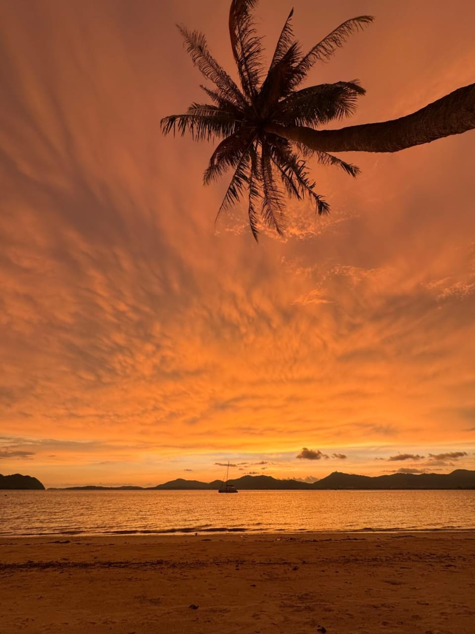 Natural landscape, Beach, Sea view, Sunset