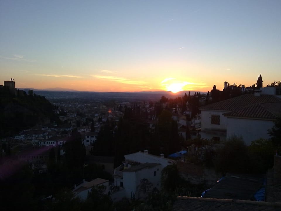 Property building, Balcony/Terrace, City view, Sunset