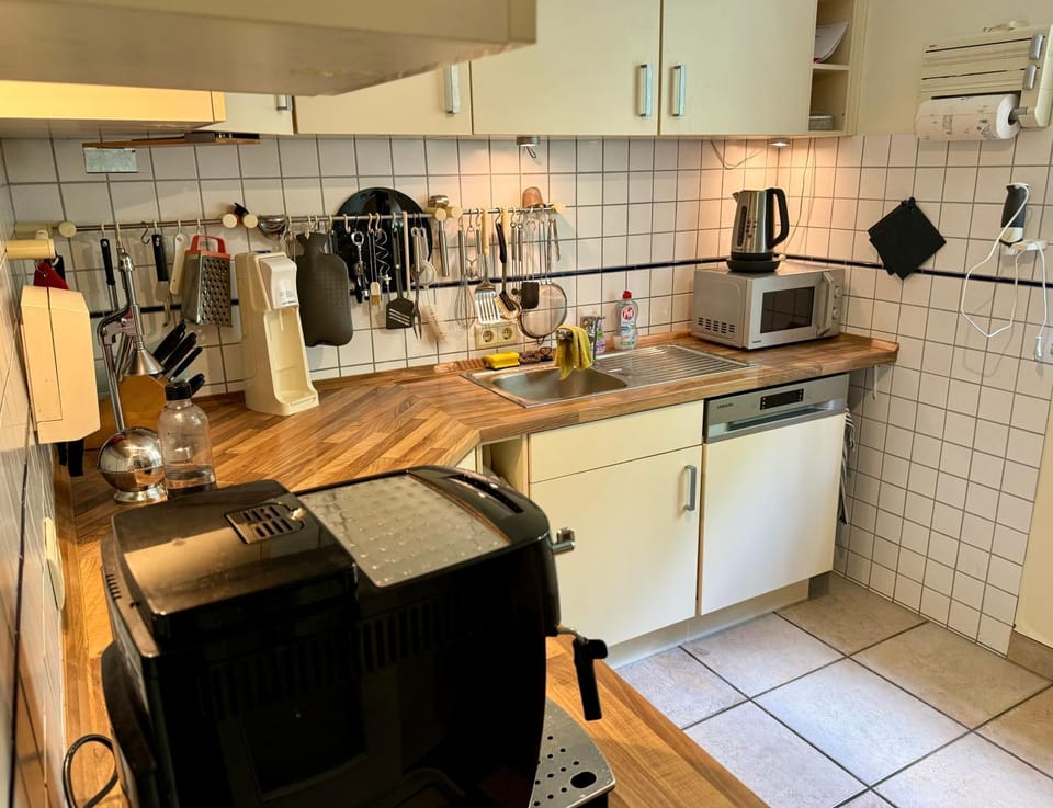 Kitchen or kitchenette, dishwasher
