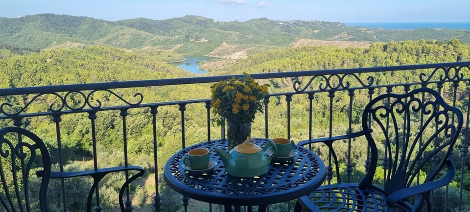 Day, Natural landscape, View (from property/room), Balcony/Terrace, Balcony/Terrace, Lake view, Lake view, Sea view