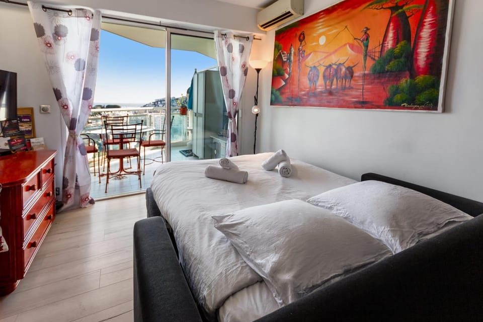 La Coquette - Sea View - Parking - AC - Pool Apartment in Nice