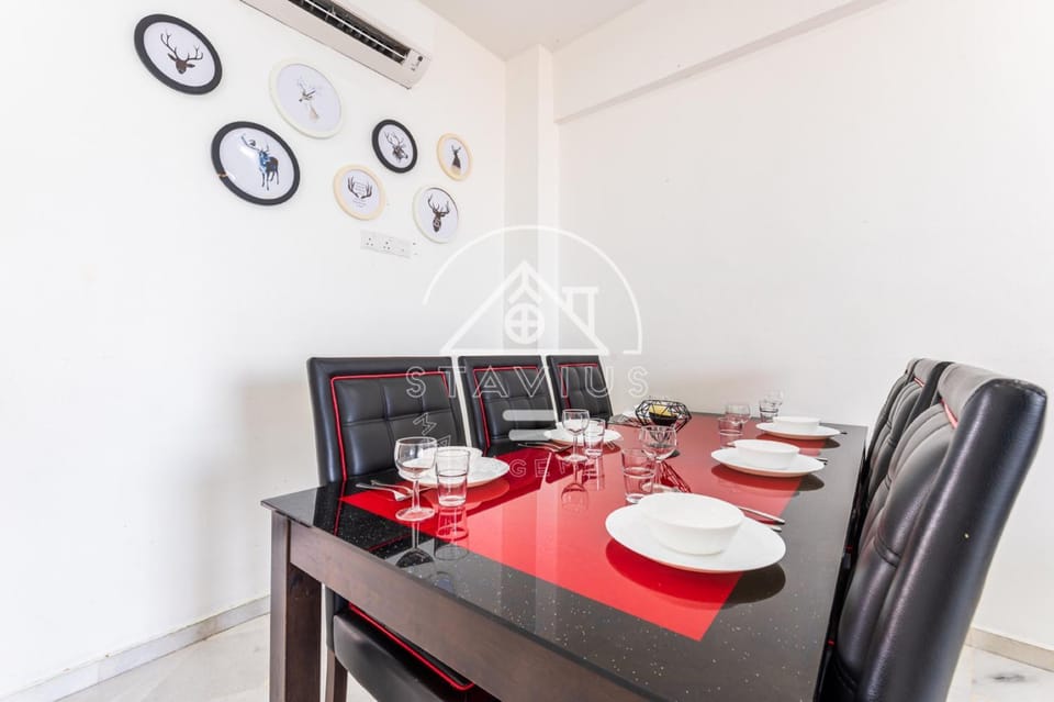 Dining area, air conditioner