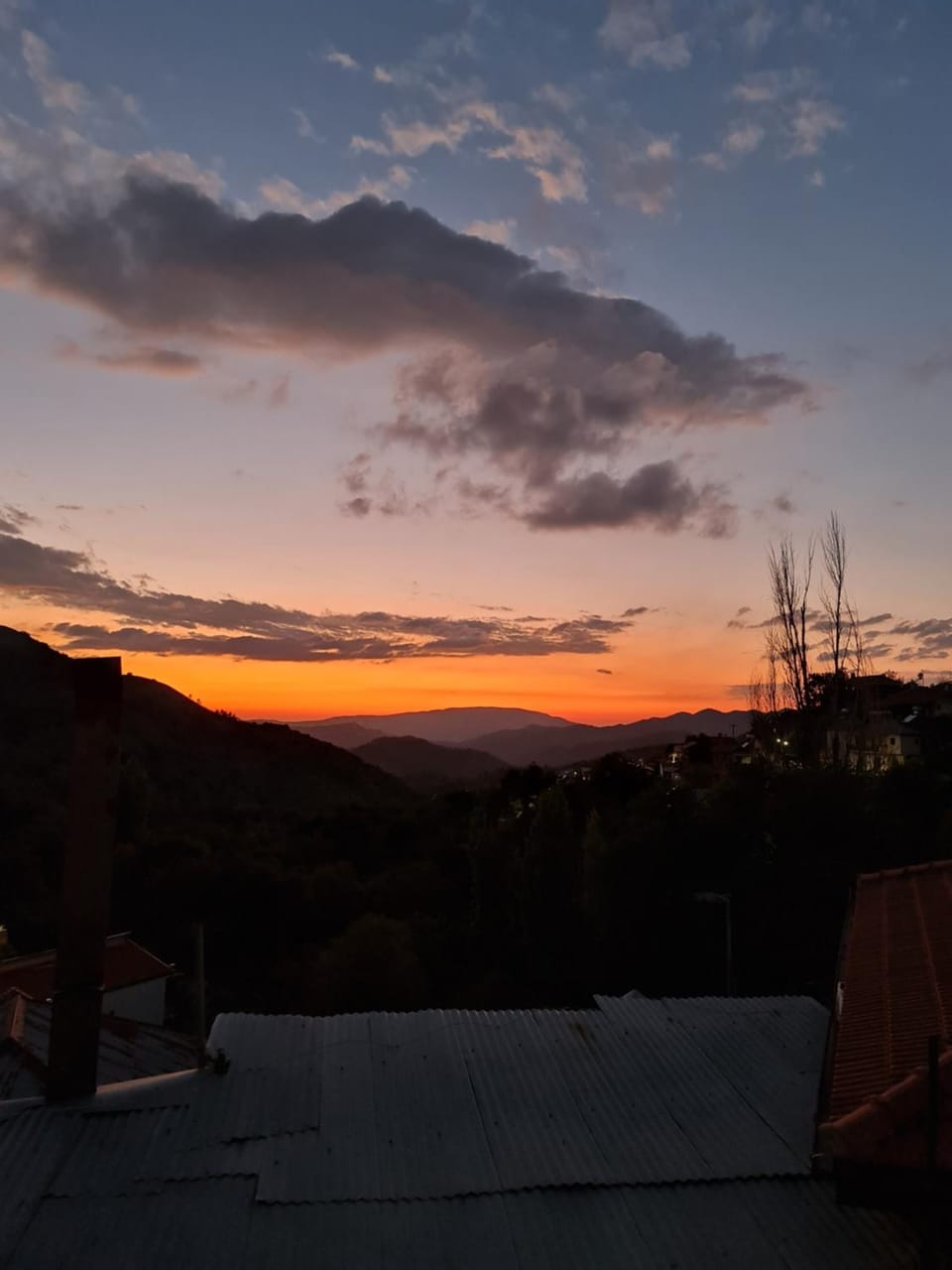 Mountain view, Sunset
