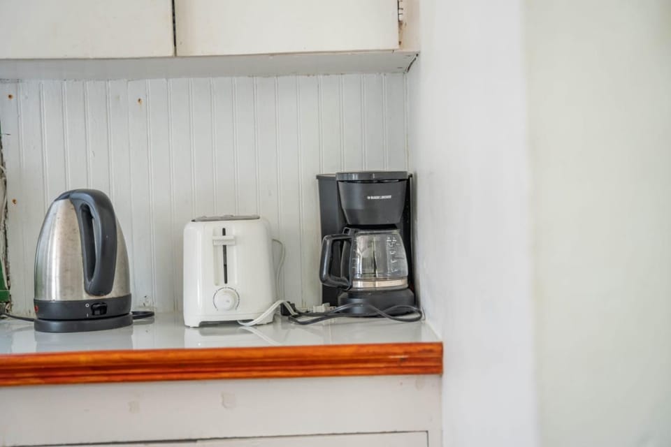 Kitchen or kitchenette, toaster