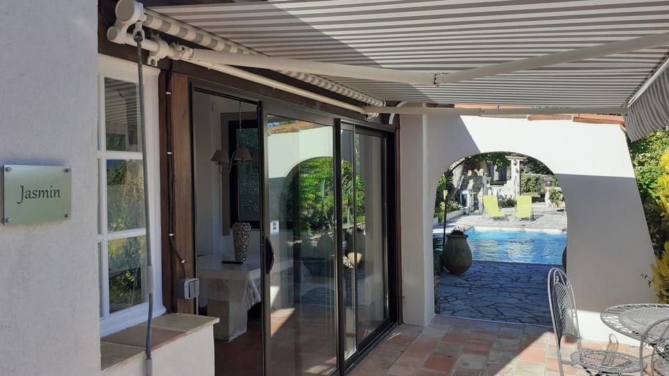 Patio, Pool view