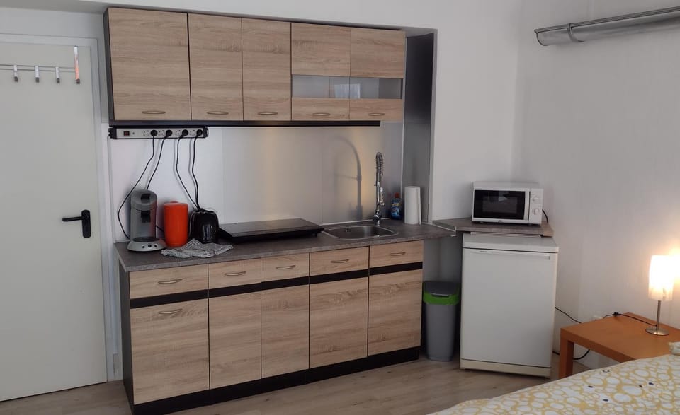 Coffee/tea facilities, Kitchen or kitchenette, minibar, stove, toaster