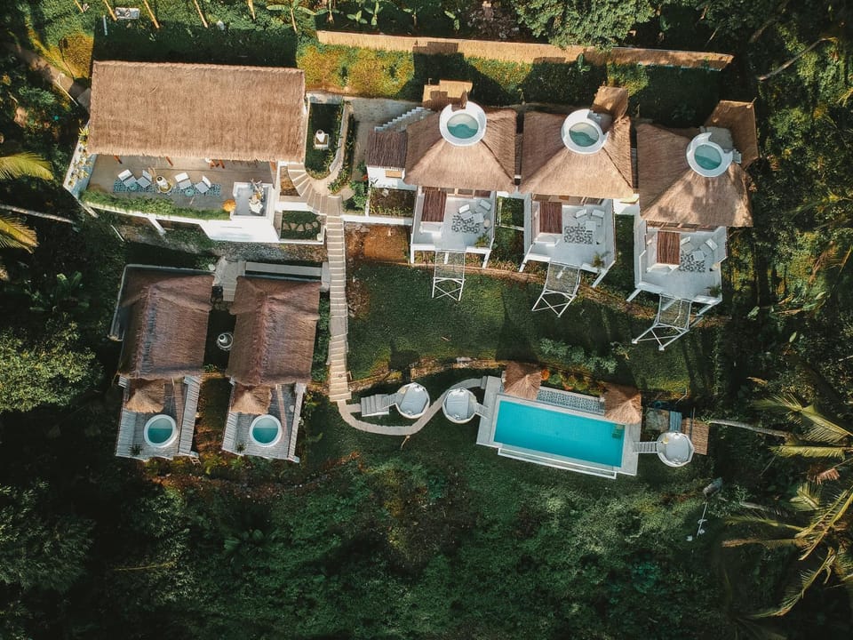 Natural landscape, Bird's eye view, Swimming pool