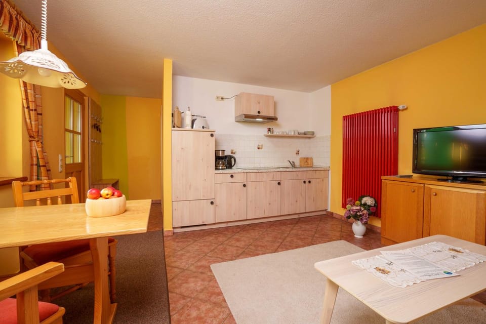 Living room, kitchen