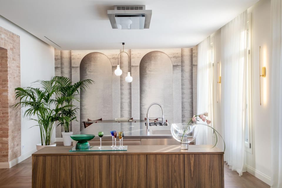Kitchen or kitchenette, Living room