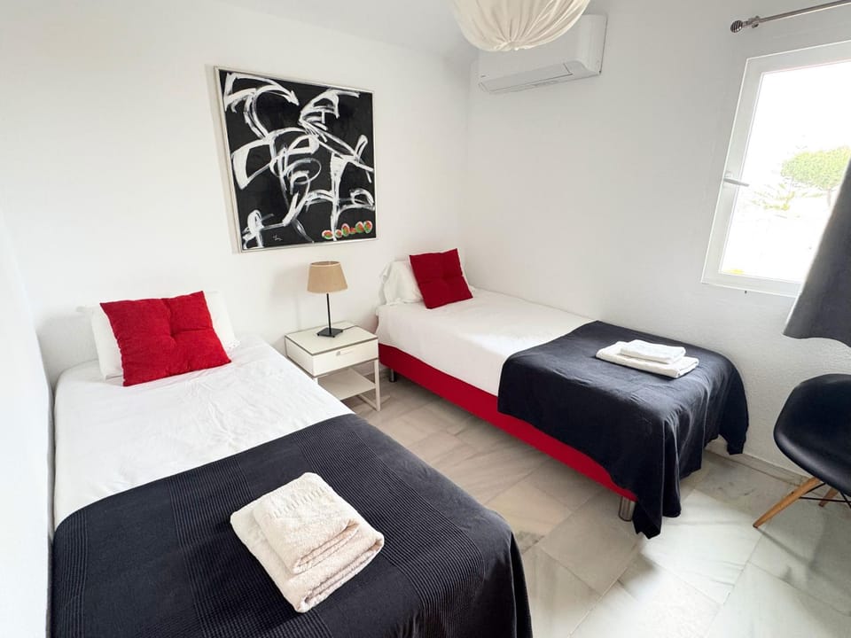 Property building, Living room, Bedroom