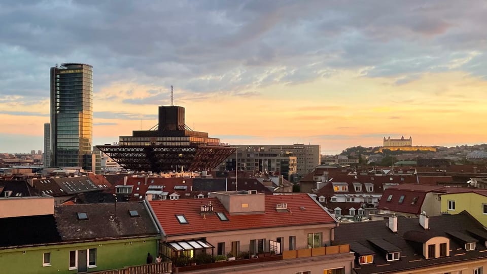 City view, Sunset