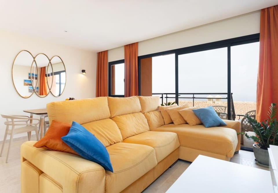 Living room, Seating area, Sea view