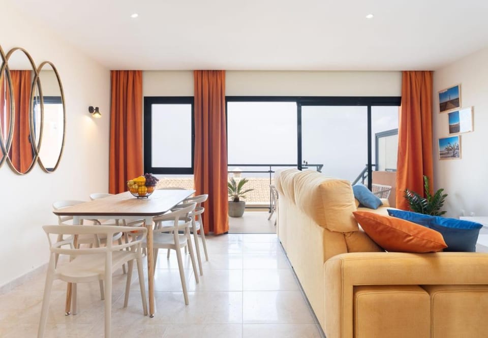 Living room, Seating area, Dining area, Sea view