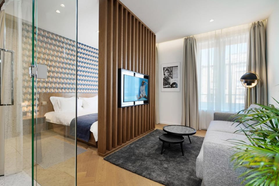 Bed, TV and multimedia, Seating area