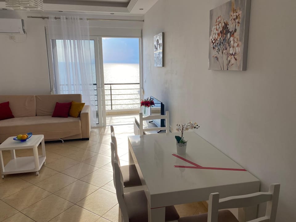 Living room, Seating area, Sea view