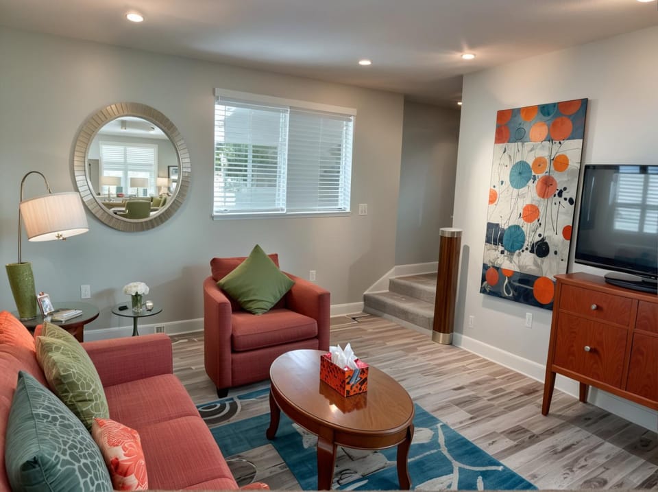 TV and multimedia, Living room, Seating area, Evening entertainment