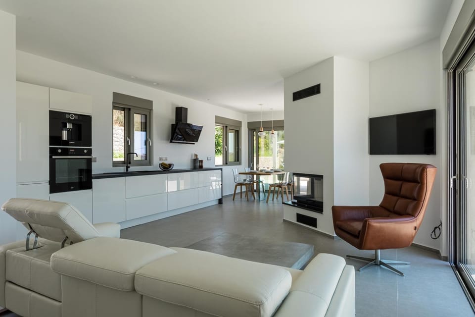 Living room, kitchen