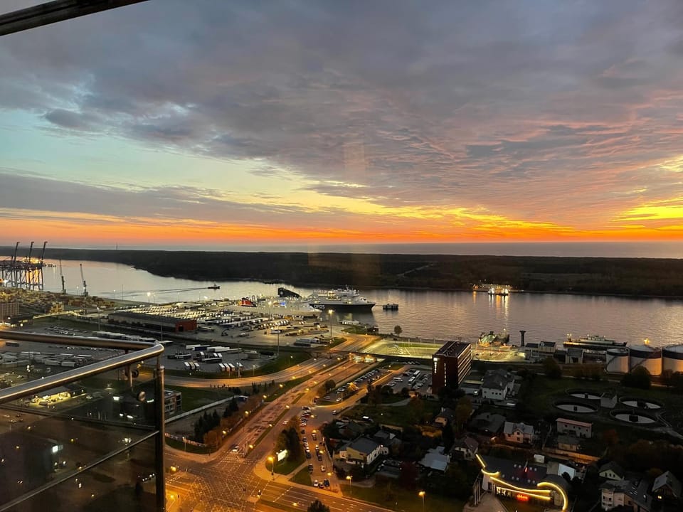 34 floor at the top of the Baltic Apartment in Klaipėda
