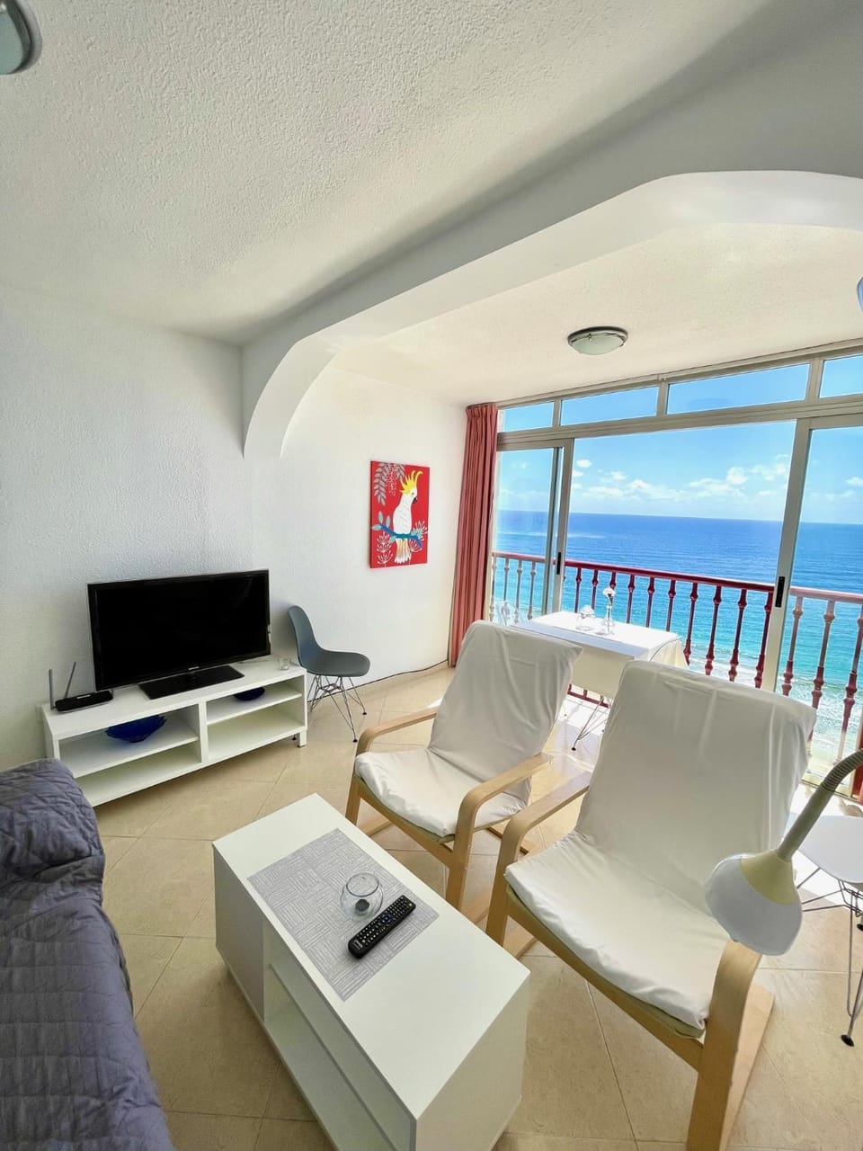 TV and multimedia, View (from property/room), Balcony/Terrace, Living room, Seating area, Sea view