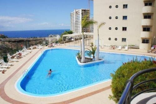 Premium Paradise Stay - Balcony Sea & Pool Views - Top Rated Apartment in Canary Islands