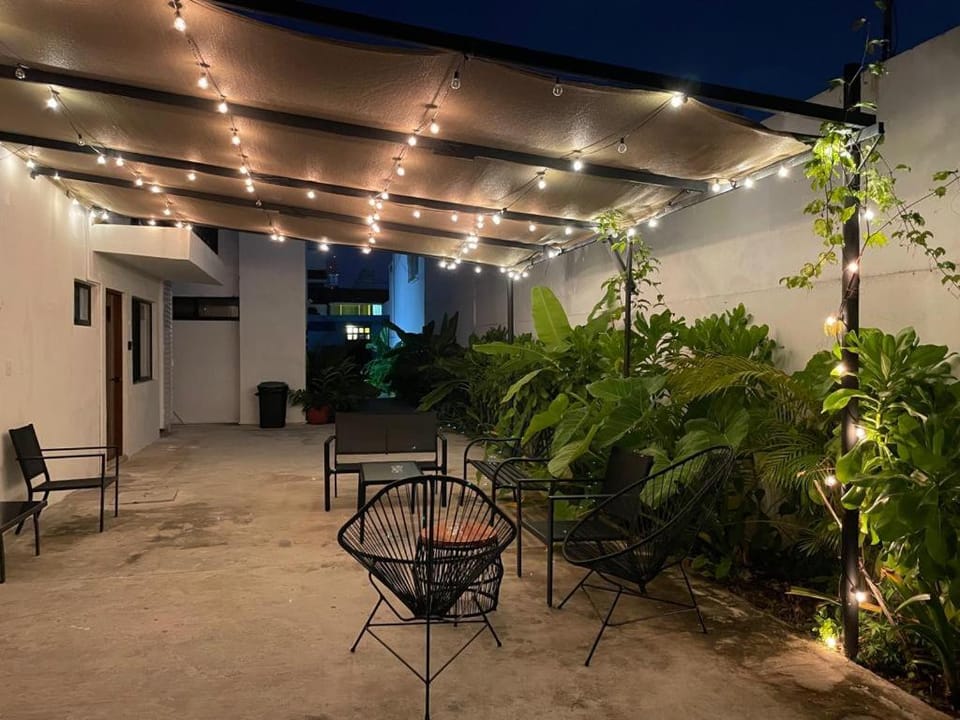 Patio, Night, Garden