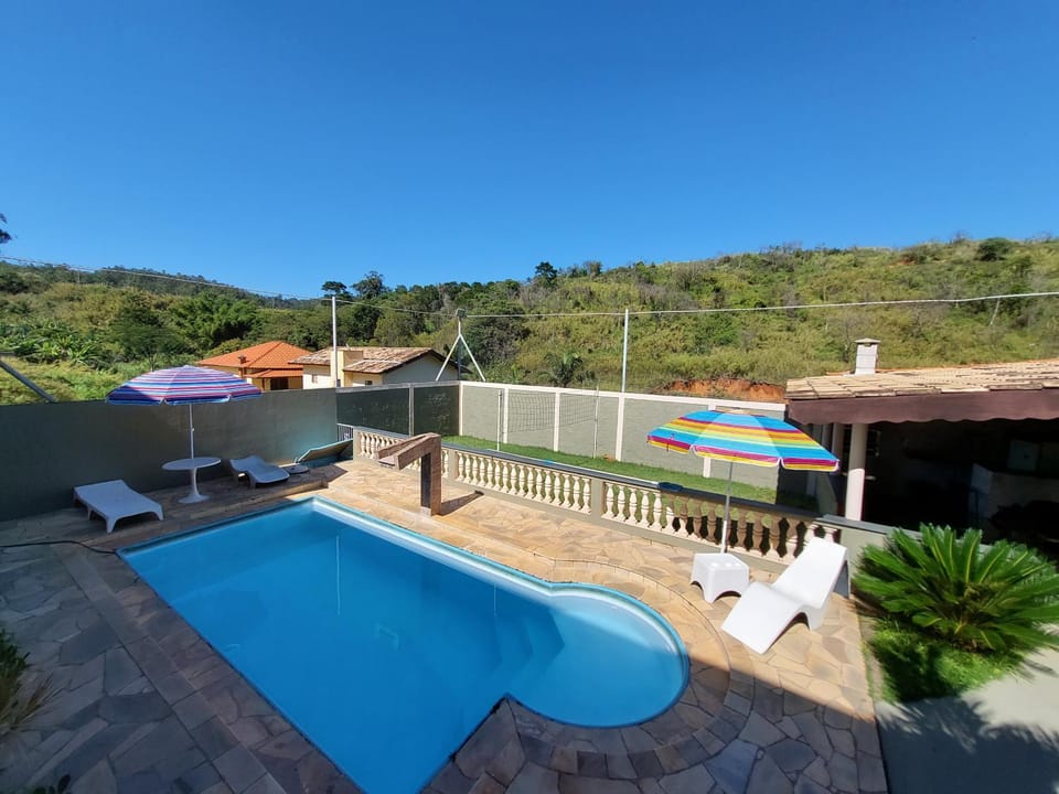 Day, Natural landscape, Mountain view, Pool view, Swimming pool, sunbed
