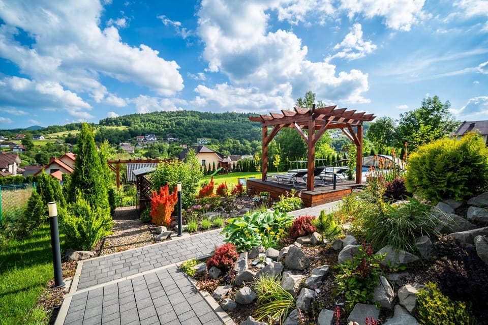 Natural landscape, Garden, Garden view, Garden view, Mountain view