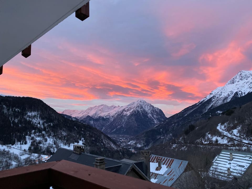 Mountain view, Sunset