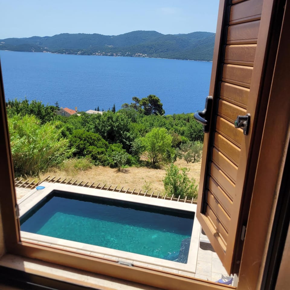 Green Marble Pool Cottage 3 BR in 2 adjoining stone buildings on a 2 acre private land Villa in Dubrovnik-Neretva County